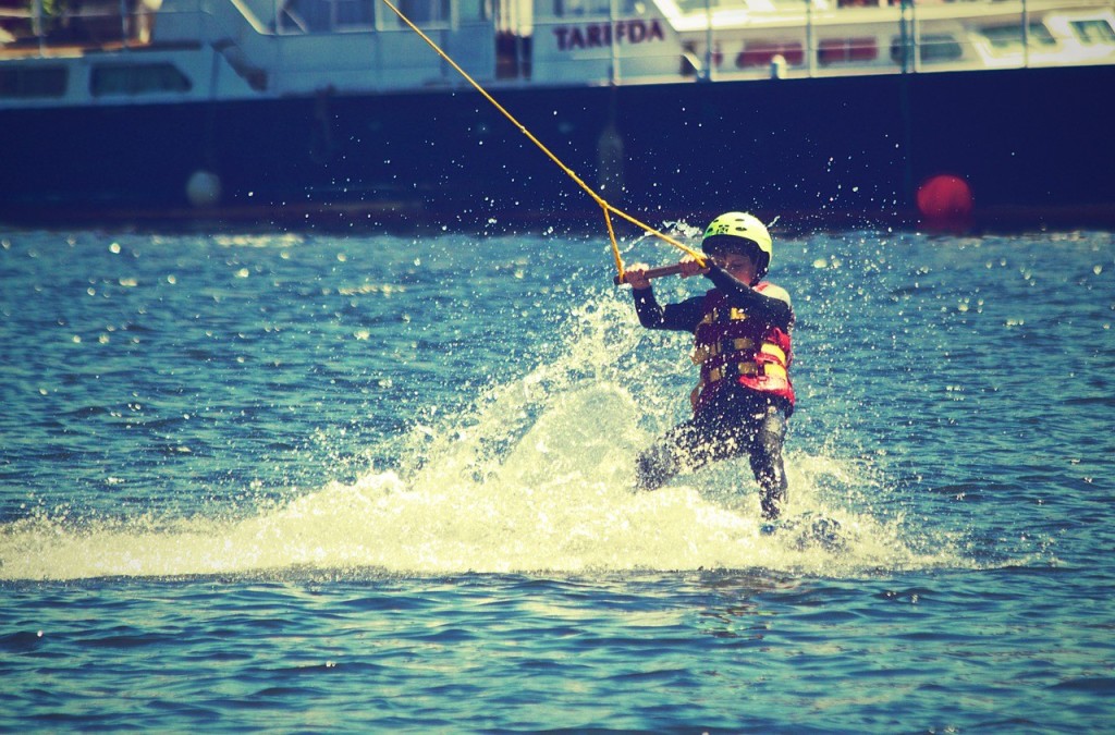 water skiing